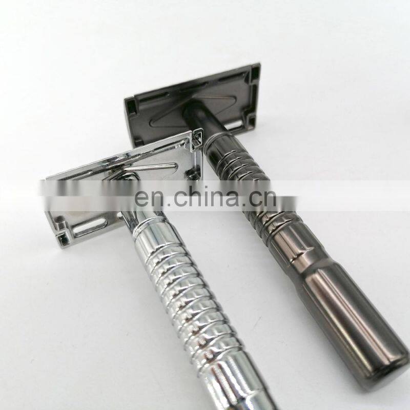 Classical Mens shaving Metal Stainless Steel single blade safety razor