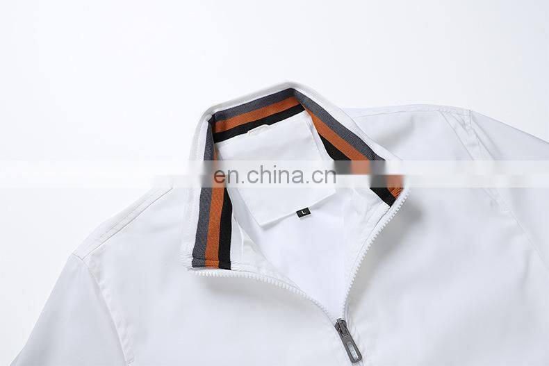 2021 Amazon factory direct sales European and American casual jacket men's autumn sports solid color jacket