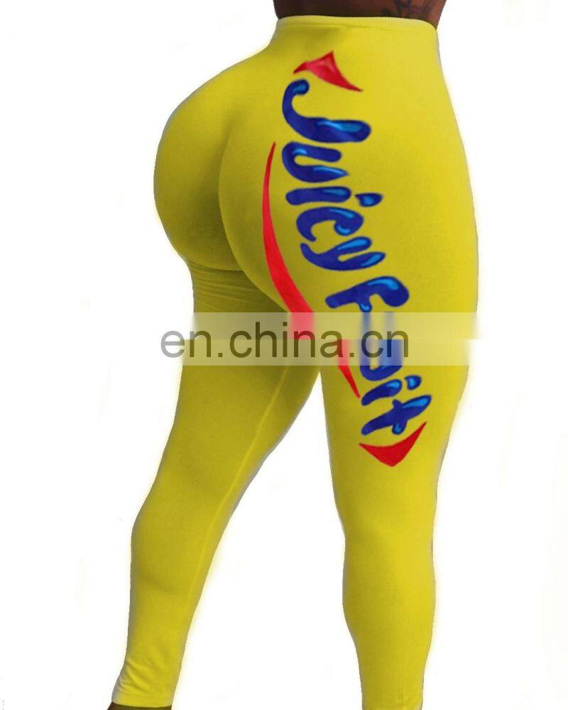 Fall clothing 2020 High Waisted Yoga Workout Long Pants Tight Butt leggings Candy Snack corn pants in womens