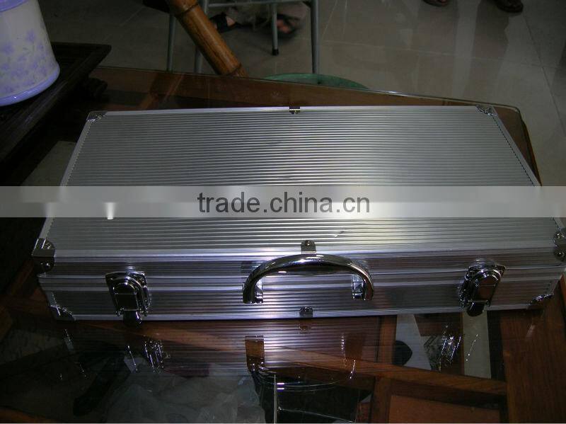 aluminum profile fireproof shell barbeque set with portable case at affordable price