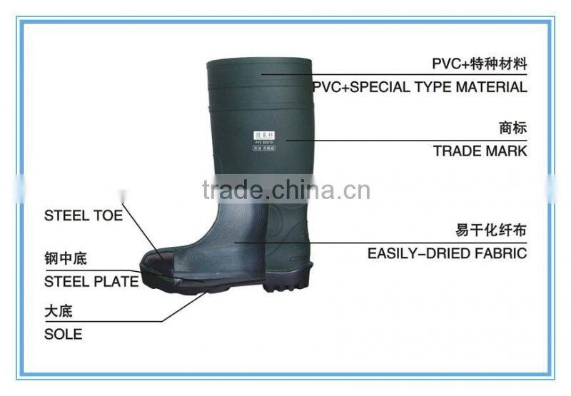 heated gray work safety boots