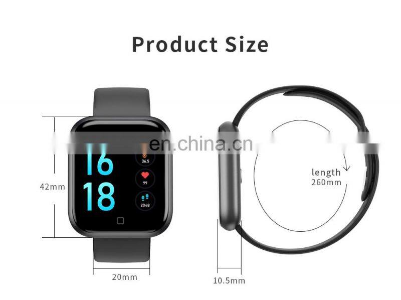 T80S Smart Watch Women Men Sports Fashion Ip68 Waterproof Fitness Tracker Heart Rate Smartwatch