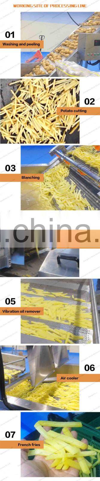 Factory price big capacity french fries production line potato chips frying machine