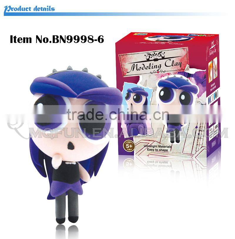 Mini Qute Bonnie kawaii American girl fashion dolls DIY cartoon model building block plasticine clay educational toy NO.BN9998-6