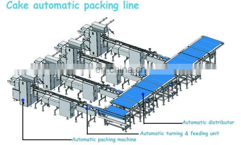 Fully Automatic Plastic bag Horizontal Biscuit Cookies Cake Packing Packaging Equipment