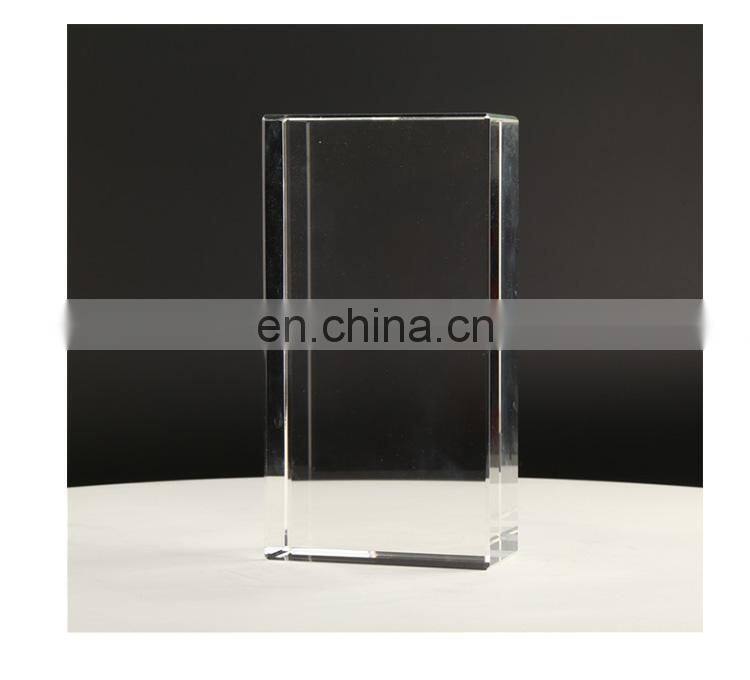 Outdoor Interior Transparent Crytal Solid 190X190X80mm Wall Decoration Glass Brick