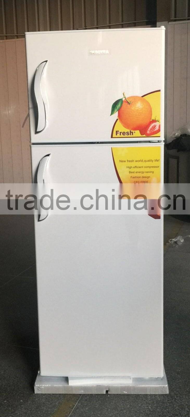 Stainless Steel Electronic Control double door Refrigerator With Drawers