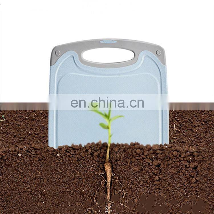 Amazon Best Selling Portable Eco-Friendly 4 Colors Double Sided Non-Slip Wheat Straw Kitchen Cutting Board Home