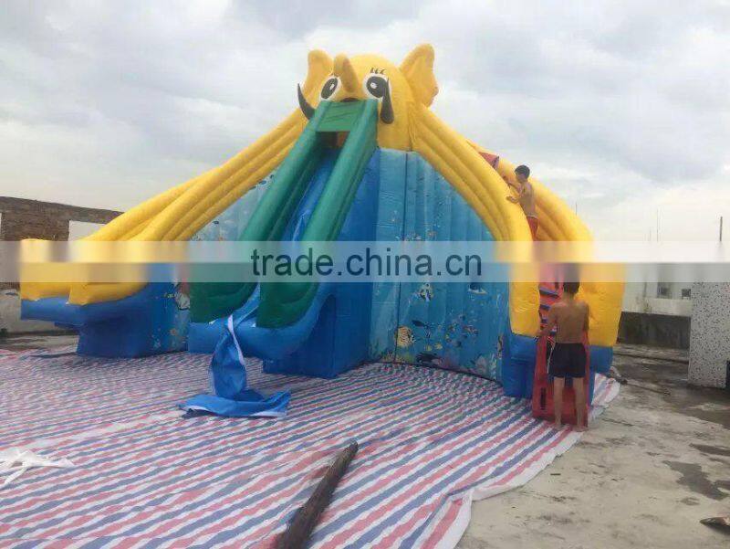 2015 hot sale Inflatable water Slide,slider with three lines