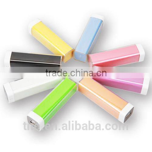 Mini lip Gloss 2600mAh mobile battery bank for nokia