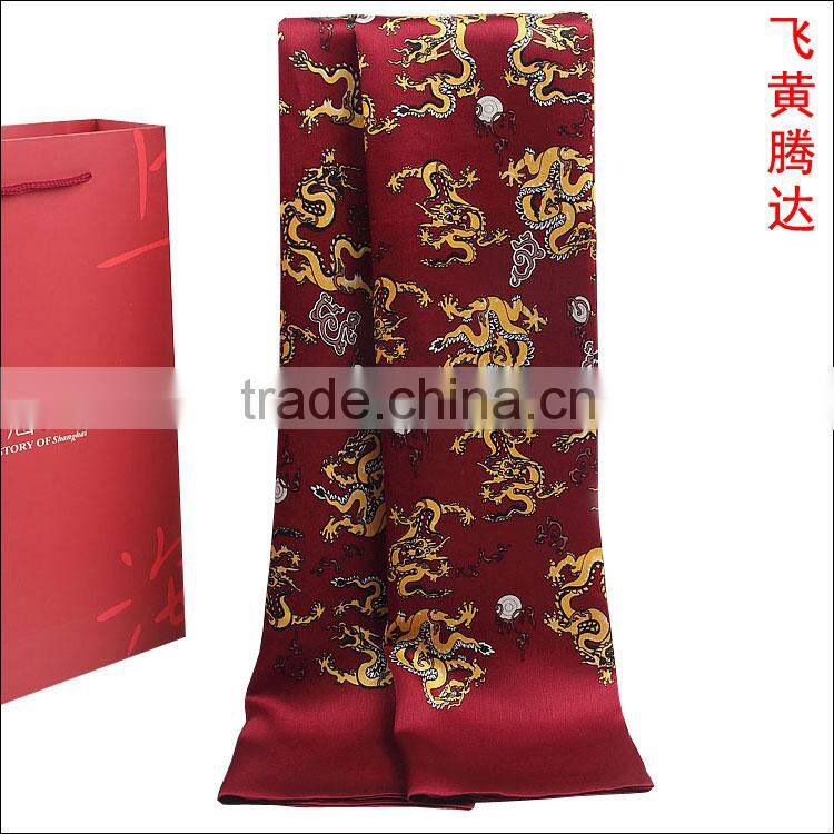 Silk printed men scarf