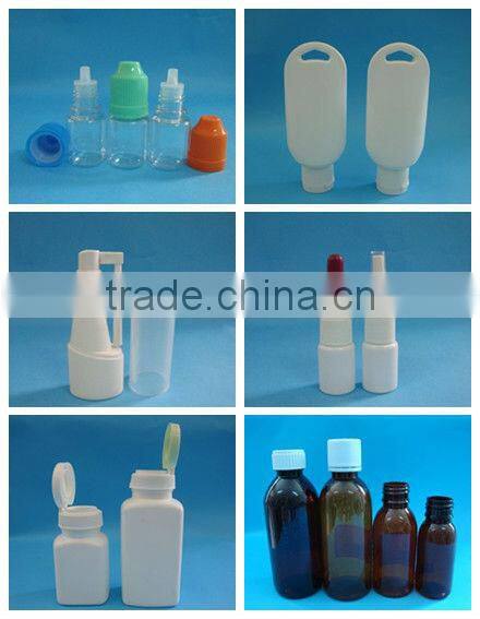 120cc black PET plastic bottle manufacturer Plastic pharmaceutical tablet bottle with flip top cap, Plastic bottle for tablets
