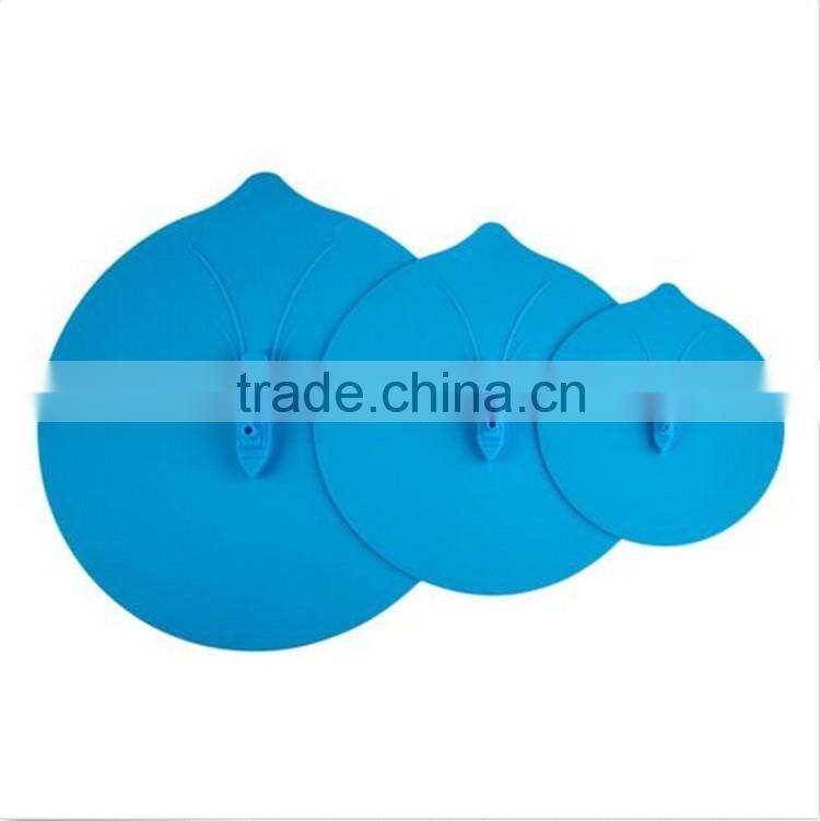 Steam Ship Silicone Steamer Lid Pot Hot Cover Kitchen Blue 6~11 Three Sizes