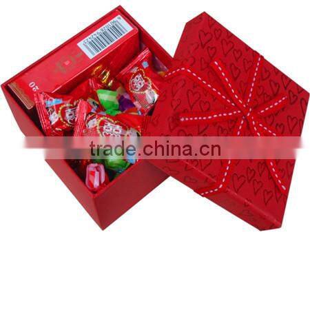 alibaba custom logo white glossy chrismas gift corrugated box