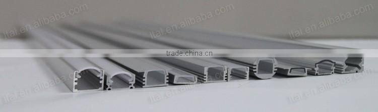 Quality Assured china aluminium profile led strip channel aluminium profile led with opal transparent diffuser cover