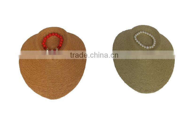 wholesale top beauty wood and cloth necklace chain bust and statues for jewelry display counter and store A-6