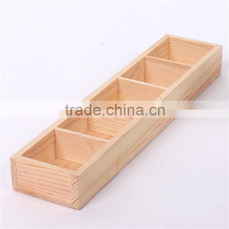 Old Wooden Flower Planters, Wood Rectangular Planter Boxes, Garden Pots Planter