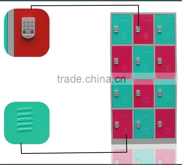 Electronic Metal Lockers Design Intelligent Locker Cabinet WIth Digital Keypad Lock Bottom Price Metal Cabinets