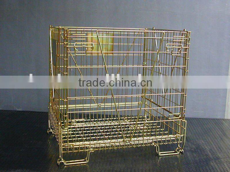 PET preforms Industrial foldable storage metal wire container