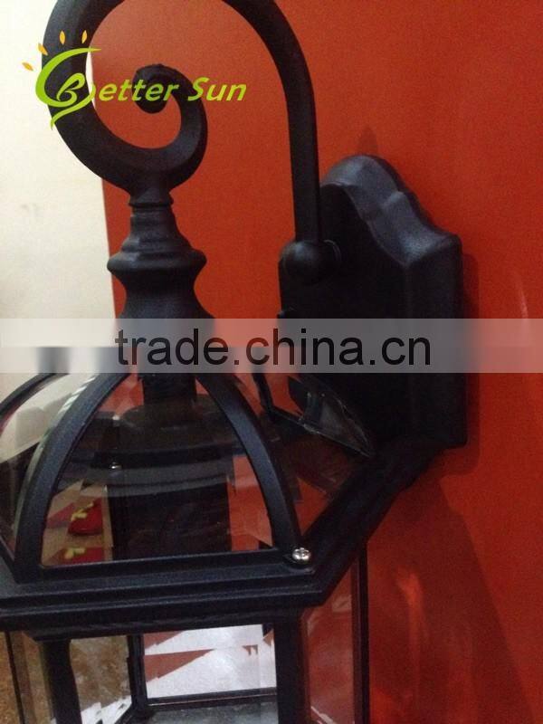 Aluminum Lantern Outdoor Solar Wall Light 110V/Exterior Lighting Fixture