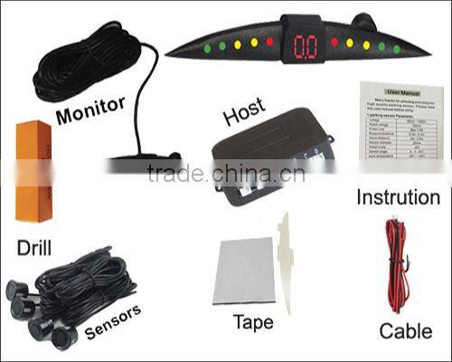 Promotion Parking assistance Rader detection with 3 Leds displar and Bibi sound alarm Good price and High quality