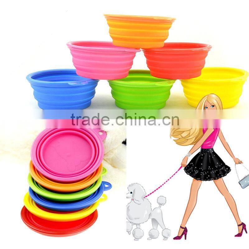 2014 newest portable silicone pet bowl