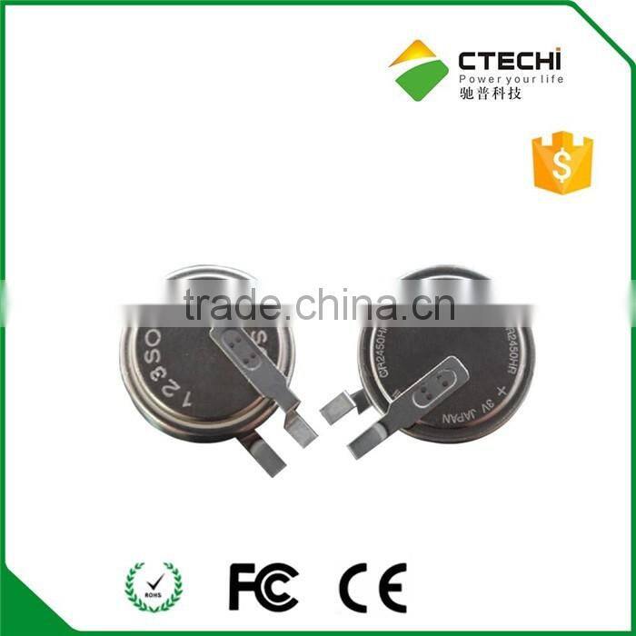 LiMnO2 Battery Type lithium battery,3V CR2450 Maxell brand