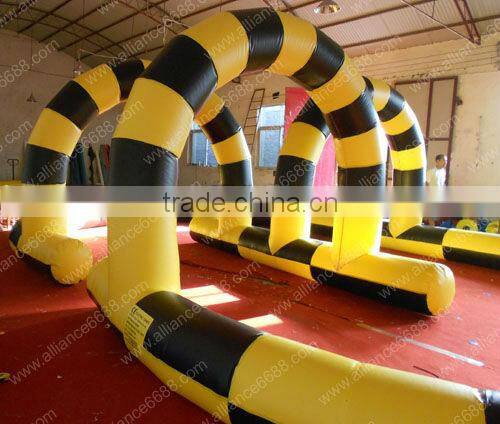 inflatable race track 10x6m inflatable sport park equipment