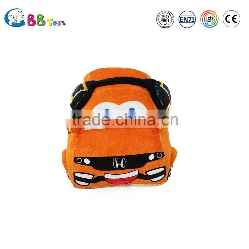 Carrefour Certified factory unisex christmas gifts plush toys/cute and mini orange car