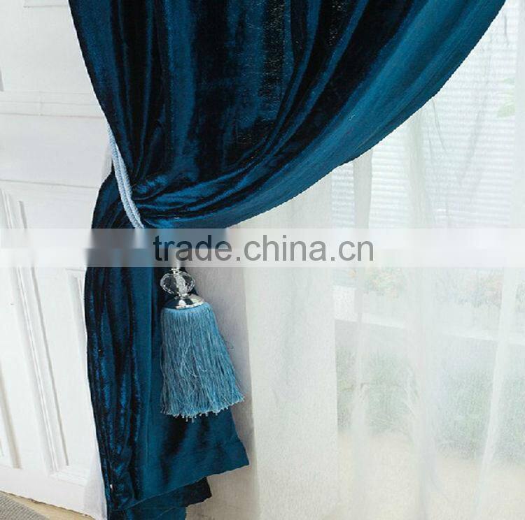 The China factory supply design direct best sale luxury ready made curtain for home