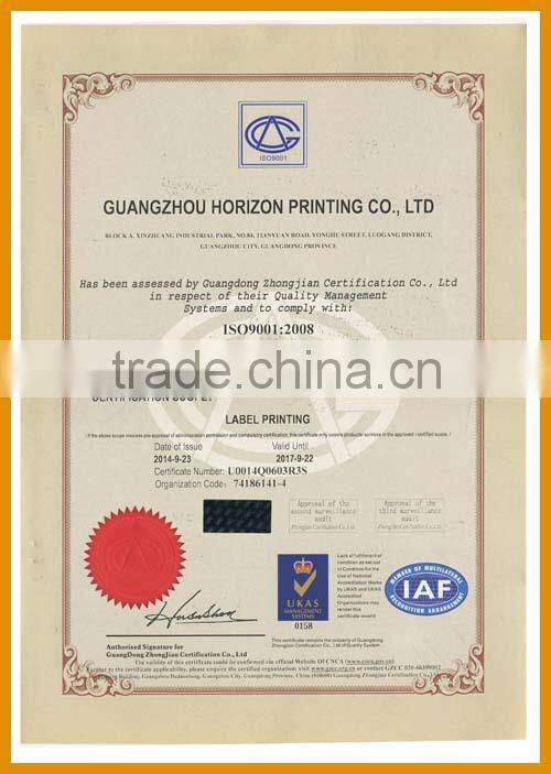 Transparent Colorful Label Custom Adhesive Clear Label