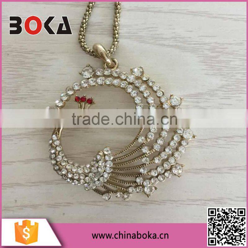 Wholesale Phoenix Acrylic Rhinestone Buckle Eco-free Alloy Hanging Decoration
