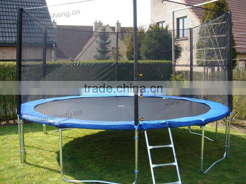 outdoor trampoline with safety net for adults and kids