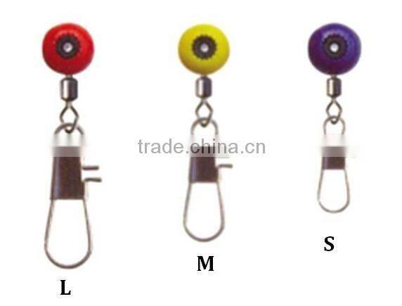 Fishing tackle accessories Big Style Plastic head Fishing Swivel with Interlock Snap