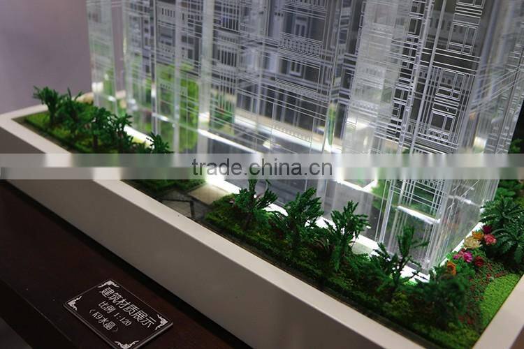 skillful manual crystal building model making