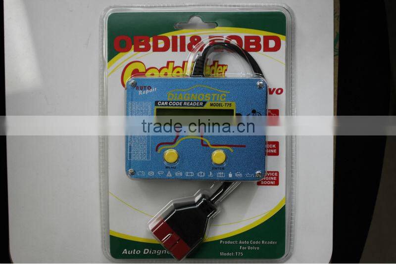 High-quality OBD2/EOBD car Diagnostic Tool 16pin / auto diagnostic Code Reader for Volvo T75 with update online ,full systems