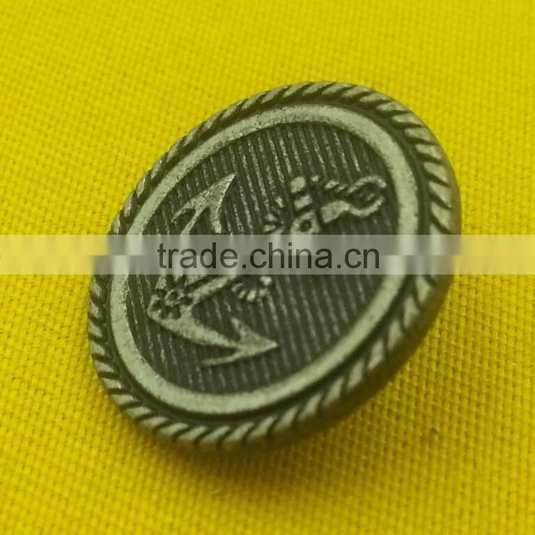 Anchor Logo Metal Shank Button For Jacket or Coats --- MJ1160