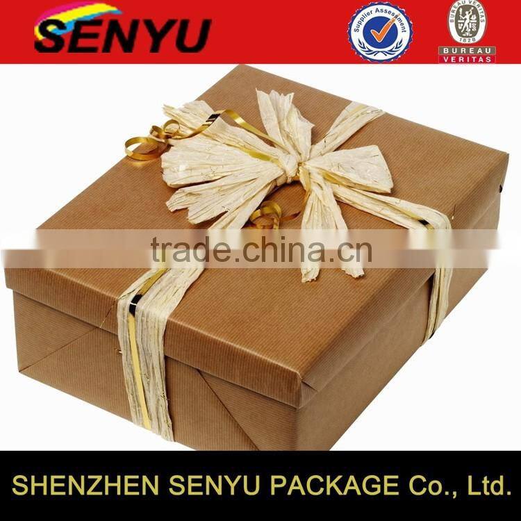 Wholesale Recycled Kraft Folding Paper Box Bottom and Lid