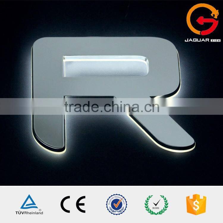 China custom metalized 3d acrylic plastic waterproof frontlit led channel letter sign