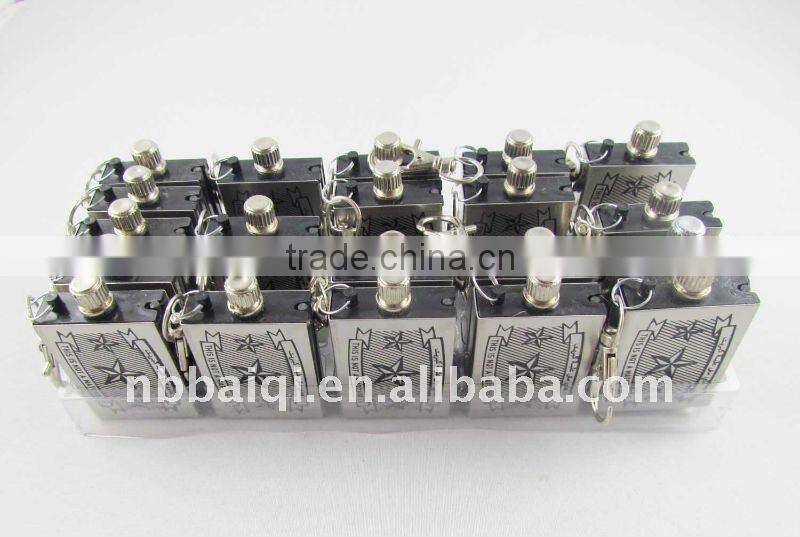 sell no.002 stainless steel million times match,with silk printing LOGO