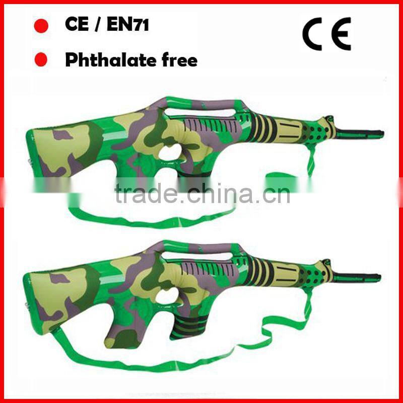PVC kids toys Inflatable gun custom logo for promotion