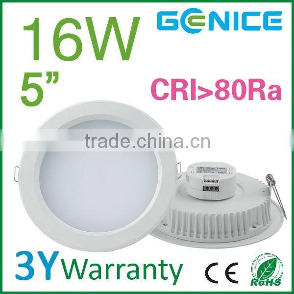 Good design white round down light LED light 5 inch 16w best for home