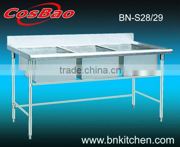 Stainless Steel Economical Triple Bowl Kitchen Sink/ Kitchen Sink Bench