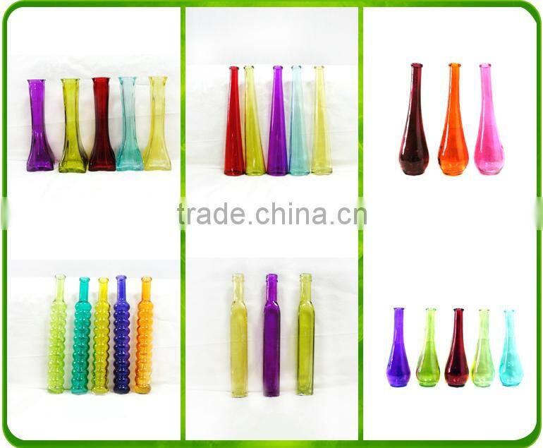 Vase Mosaic Flower Pot Glass And Metal Vases