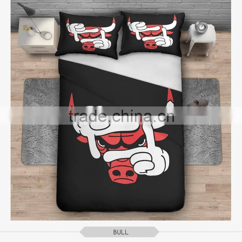 fashion color emoji 3D print bedding sets soft home textile four season collection colorful print funny animal children printing