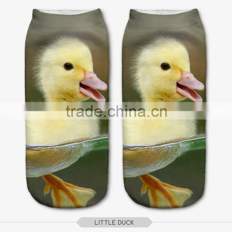high quality animals 3d digital full print colorful men ankle socks gay