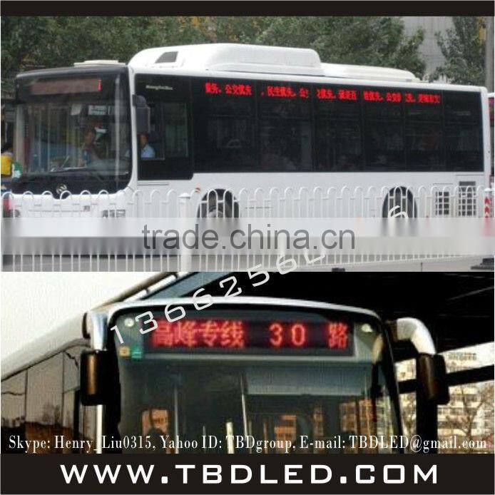 OEM led bus display 24V led message sign board