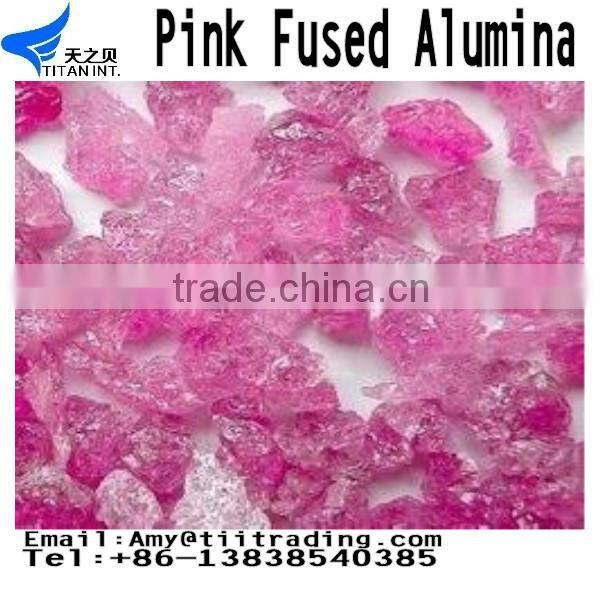 Pink Fused Alumina,Pink corundum/Chromium corundum from china manufacturer