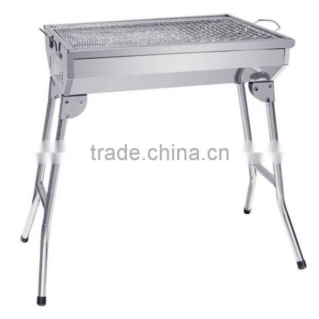 Outdoor camping charcoal barbecue grill custom stainless