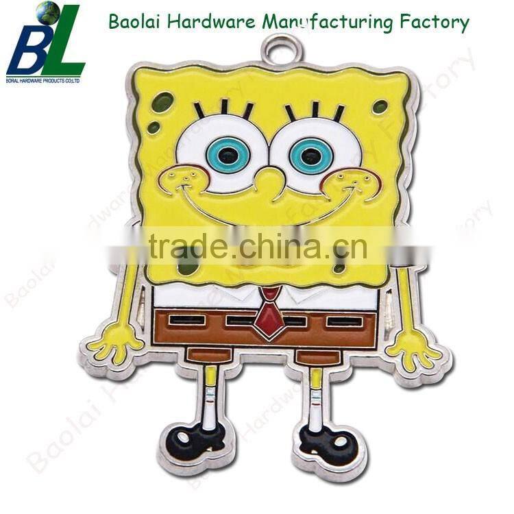 Cute enamel Robot mobile phone charms for decoration